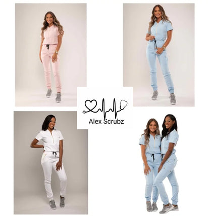 Women's Sporty Jogger Scrub Set