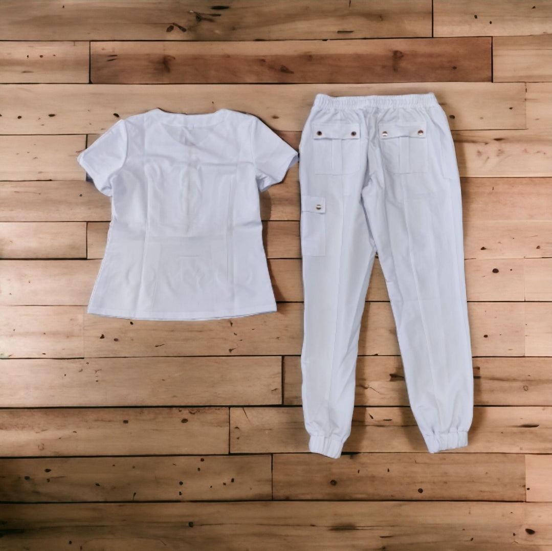 Women's Sporty Jogger Scrub Set