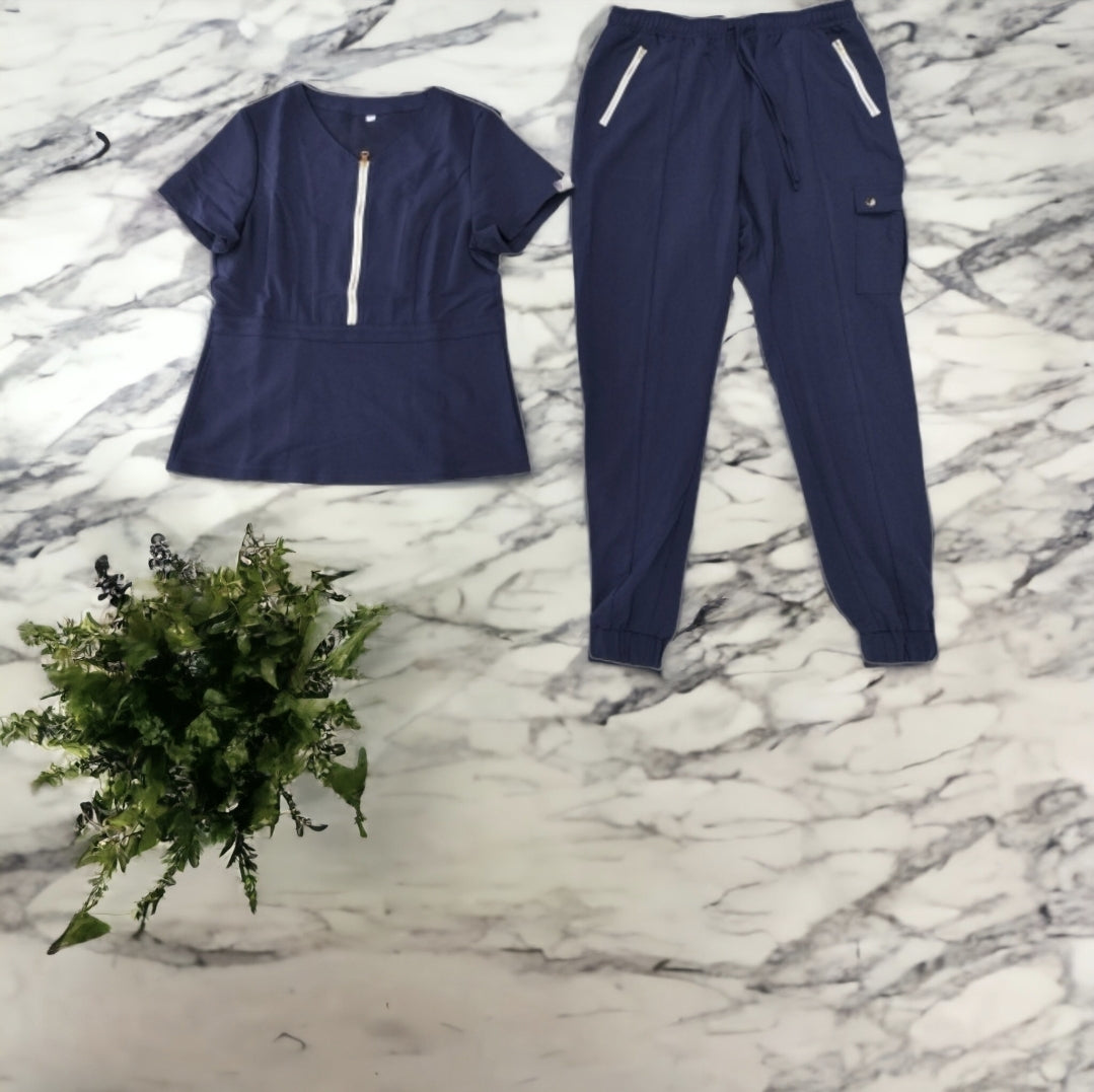 Women's Sporty Jogger Scrub Set