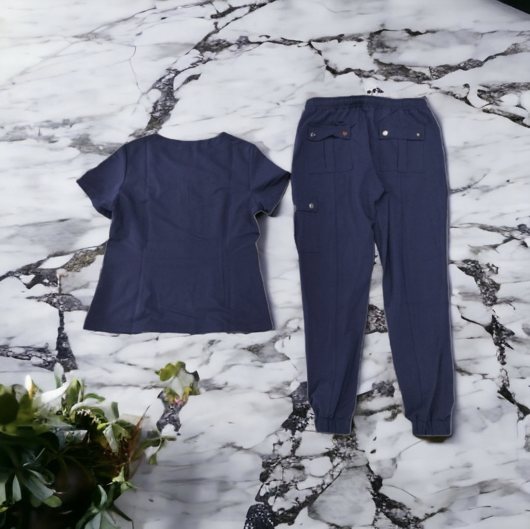 Women's Sporty Jogger Scrub Set