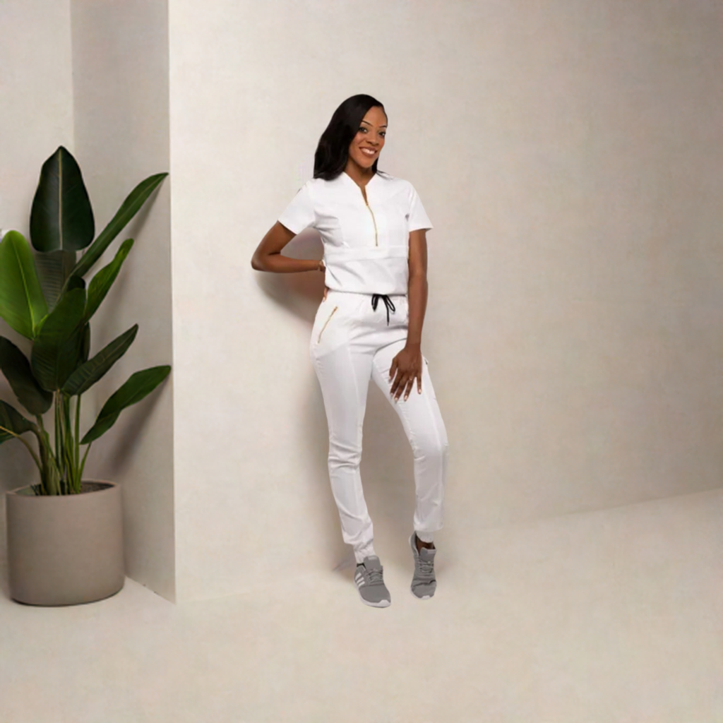 Women's Sporty Jogger Scrub Set